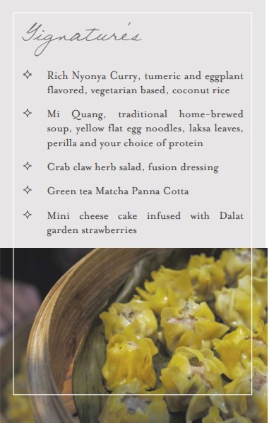 Saigon River Cruise on Bonsai Menu