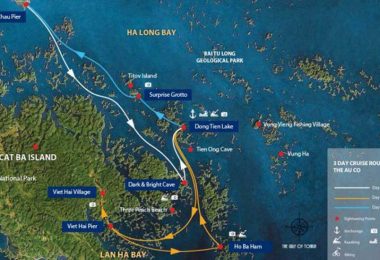 Au Co Cruise route map