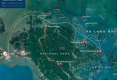 Lan Ha Bay Travel Map