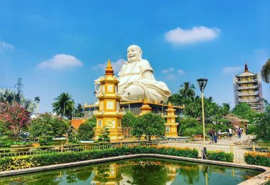 Vinh Trang Pagoda In Mekong Lake