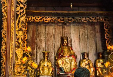 Vinh Trang Pagoda In Mekong Prayer