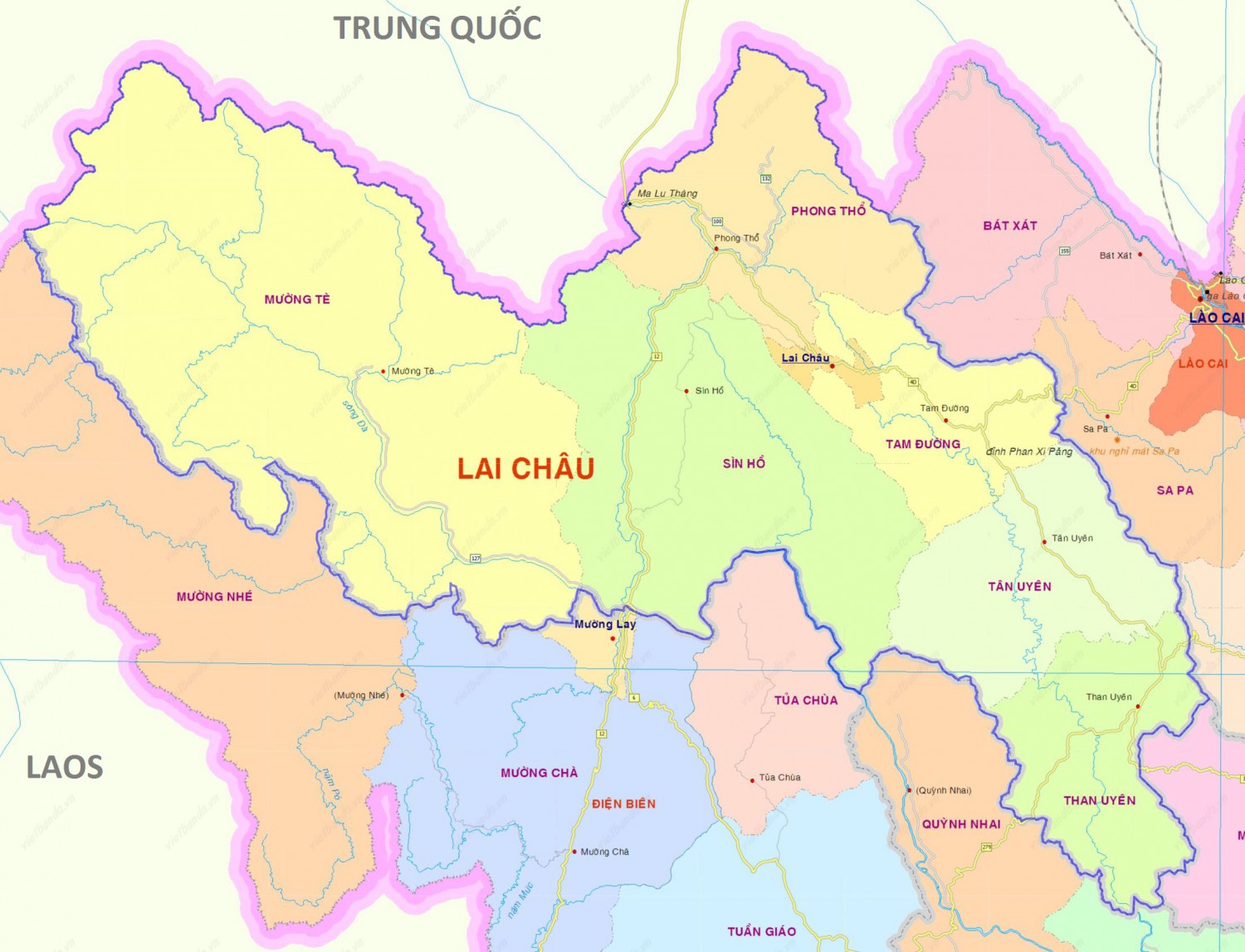 Lai Chau Map